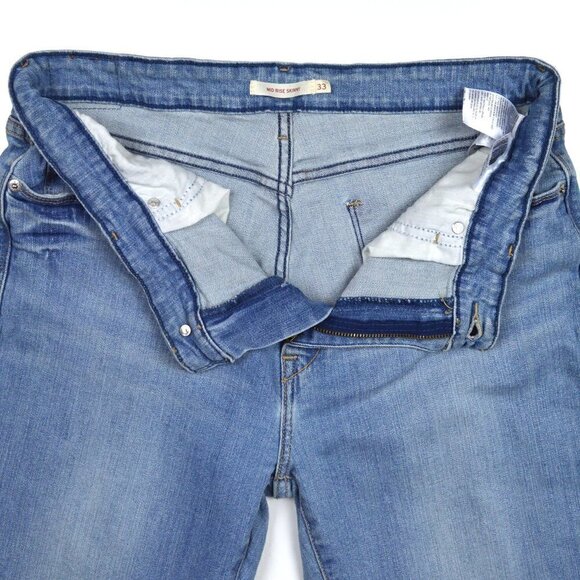 Levi's Mid Rise Skinny 33x31.5 - Picture 6 of 7